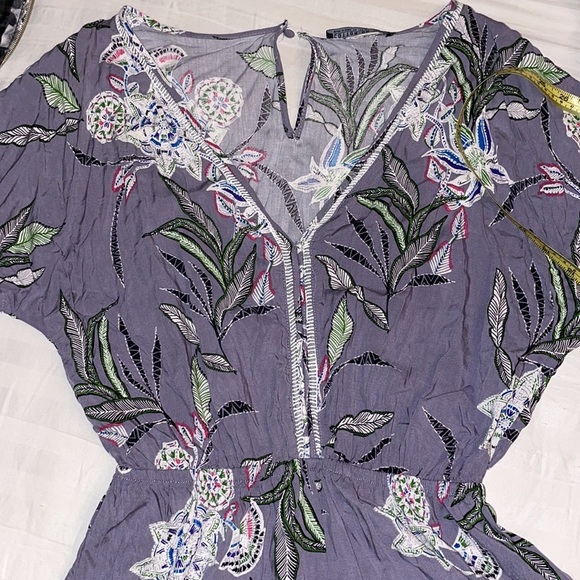 Cotton On floral lace purple romper - Picture 2 of 5